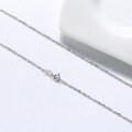 wholesale S925 Sterling Silver Cloud-Pull Jewelry Drop Chain, White Gold Versatile Choker Necklace Bare Chain Minimalist Chain Direct from Manufacturer-0-2