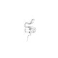 wholesale S925 Sterling Silver Single Cold Style Snake-shaped Ear Cuff, Trendy Ins-inspired Creative Earring For Non-pierced Women-0-6