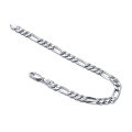 wholesale S925 Sterling Silver Figaro Chain 5mm Diamond-Cut Link Chain, Hip-Hop Unisex Style Wholesale-0-2