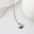wholesale 925 Sterling Silver Demons Eye Necklace Women'sins-0-3