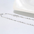 wholesale S925 Sterling Silver Versatile Collarbone Bare Chain, Twisted Link Plain Chain, DIY Minimalist Elegant Necklace-0-2
