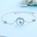 wholesale Pure Silver Moon Meteor Bracelet for Women, Personalized Fashion Jewelry, Ins Niche Design, Birthday Gift for Best Friend or Girlfriend-0-1