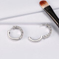 wholesale S925 Sterling Silver White Gold Diamond Stud Earrings, Chic Chanel-style Earrings, Direct from Manufacturer-0-3