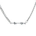 wholesale Sterling silver women's trendychoker necklace cute minimalist knotted hip-hop retro-0-4