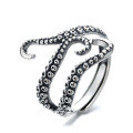 wholesale Metal material, Cthulhu ring octopus tentacle ring adjustable vintage punk style jewelry-0-4