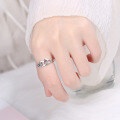 wholesale 925 Sterling Silver B Letter Adjustable Ring Trendy Korean Style Ins Fashion Index Finger Jewelry-0-2