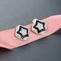 wholesale S925 Sterling Silver Cross-Border Hot-Selling Zircon Star-Shaped 3D Earrings for Women,-0-1