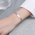 wholesale S925 Sterling Silver Happy Every Day Smiley Face Bracelet Ins Retro Niche Design Jewelry Women's Trendy Wrist Accessory-0-3