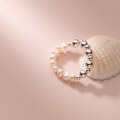 wholesale S925 Silver Korean Style Simple and Elegant Light Bead Index Finger Ring, Personality Sweet Lady Pearl Ring J8056-0-3