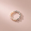 wholesale S925 Silver Korean Style Simple and Elegant Light Bead Index Finger Ring, Personality Sweet Lady Pearl Ring J8056-0-2