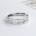 wholesale S925 Sterling Silver ECG Heartbeat Frequency Ring, Korean and Japanese Aesthetic, Fresh and Elegant Design, Ins Internet Celebrity Style-0-1