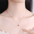 wholesale S925 Sterling Silver Christmas Series Cute Double Bell Necklace for Women, Ins Minimalist Korean Style Elegant Collarbone Chain Creative Niche-0-3