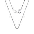 wholesale S925 Sterling Silver Jewelry 06 Box Chain Necklace, Versatile Collarbone Chain, Minimalist Plain Bare Chain, Manufacturer-0-4