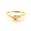 wholesale 925 Sterling Silver Fun Snake Adjustable Ring,INS。-0-5