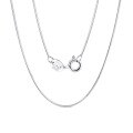wholesale S925 Sterling Silver Cloud-Pull Jewelry Octagon Snake Chain 075mm Minimalist Versatile Plain Chain for Layering Bare Chain-0-4