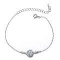 wholesale S925 sterling silver cross-border moissanite flower bud bracelet for women, small and unique, 1 carat, 50 points, D color, eight hearts and eight arrows, Korean style-0-4