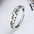 wholesale S925 Sterling Silver Korean-Japanese Style Retro Small Fish Totem Ring, Ins Street Hip-Hop Minimalist Distressed Hand Accessory-0-2