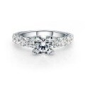 wholesale S925 Sterling Silver 2ct Zircon Designer Stackable Rings, High Quality, Direct Supply from Manufacturer-0-3