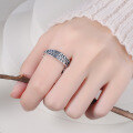 wholesale S925 Sterling Silver Vintage Pattern Engraved Totem Ring, Individualistic Fashion Hip Hop Street Style Punk Trendy Ring-0-2
