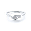 wholesale 925 Sterling Silver Fun Snake Adjustable Ring,INS。-0-6