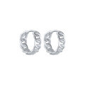 wholesale S925 Sterling Silver Minimalist Vintage Chain Ear Clips, Fast Selling Creative Simple Personality Earrings For Women-0-4