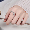 wholesale S925 Sterling Silver Korean Japanese Fashion Versatile Cute Exquisite Ball Ring Minimalist Dainty Adjustable Open Band Jewelry-0-2