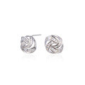 wholesale S925 Sterling Silver Cute Creative Design Korean-style Zircon Earrings, Ear-friendly Minimalist and Fresh Stud Earrings-0-4