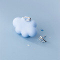 wholesale S925 silver angel wing cute wing stud earrings Korean version minimalist youthful fresh earrings E4307-0-1