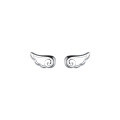 wholesale S925 silver angel wing cute wing stud earrings Korean version minimalist youthful fresh earrings E4307-0-4