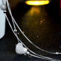wholesale S925 Silver New Women's Korean Style Minimalist Heart Bead Bracelet Fashionable Bangle Jewelry Wholesale-0-2