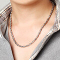 wholesale 925 silver men's olive necklace Korean style thick chain collarbone necklace silver electroplated white gold jewelry silver accessory wholesale-0-3