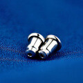 wholesale Metal material: 925 silver earplugs, silver ear stud bullet head, platinum-plated ear backs, ear clasp accessories wholesale, drop shipping-0-2
