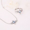 wholesale Sterling Silver New 925 Colorful Gemstone Natural Blue Moonstone Pearl Korean Style Necklace Jewelry High-Quality Source Exquisite-0-2