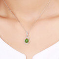 wholesale 925 Sterling Silver Hollow Out Inlaid Jade Pendant with Appraisal Certificate, Factory Wholesale-0-2