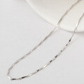 wholesale S925 Sterling Silver Women's Melon Seed Chain Minimalist Korean Style Collarbone Necklace Wholesale Accessories-0-3