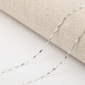 wholesale S925 Sterling Silver Women's Melon Seed Chain Minimalist Korean Style Collarbone Necklace Wholesale Accessories-0-2