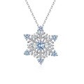 wholesale 925 Sterling Silver Romantic Snowflake Pendant Sweet Hexagonal Star Jewelry Wholesale from Airmey New Collection-0-4