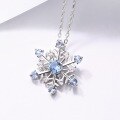 wholesale 925 Sterling Silver Romantic Snowflake Pendant Sweet Hexagonal Star Jewelry Wholesale from Airmey New Collection-0-2