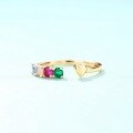 wholesale 9K gold jewelry diamond natural opal ring for women, Amazon creative bestseller-0-1