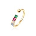 wholesale 9K gold jewelry diamond natural opal ring for women, Amazon creative bestseller-0-5