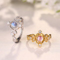 wholesale 925 Sterling Silver Natural Pink Quartz Diamond Rose Quartz Ring Original Vintage Jewelry Best-Selling Hand Jewelry-0-1