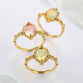 wholesale 925 Sterling Silver Rose Quartzt Lemon Opal Ring for Women, Love Rumei European and American Gemstone Autumn New Style, Dropshipping-0-2