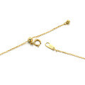 wholesale 9K Gold Adjustable Bead Necklace for Women, Can Be Worn Alone or with Pendants, Does Not Fade, Bare Chain Wholesale-0-2