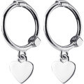 wholesale S925 silver ear pin female Korean style fashion minimalist love ear stud personality ear cartilage piercing heart-shaped earring jewelry G6580-0-4