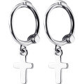 wholesale S925 silver cross ear studs for women, Korean-style fashionable ear bone studs, unique small earrings, women's ear accessories E8534-0-4