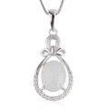 wholesale 925 Sterling Silver Inlaid with Natural Hetian Jade Pendant Women's Necklace Wholesale with Certificate-0-4