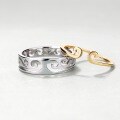 wholesale S925 Sterling Silver Gold-Plated National Trend Black Myth Wukong Hoop Ring Two-in-One Couple Rings Wholesale-0-2