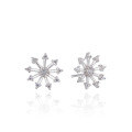 wholesale S925 Sterling Silver Women's Korean Style Diamond-Inlaid Dandelion Ear Studs Fashion Trendy Student Earrings Manufacturer Wholesale and Distribution-0-4
