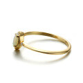 wholesale 14K gold natural cabochon opal marquise ring, Japanese and Korean style light jewelry minimalist versatile opal ring-0-2