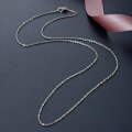 wholesale S925 Sterling Silver Women's Necklace Matching Chain Flash O-Link Chain Without Pendant Silver Chain Necklace for Sweaters Choker Cross Chain-0-2